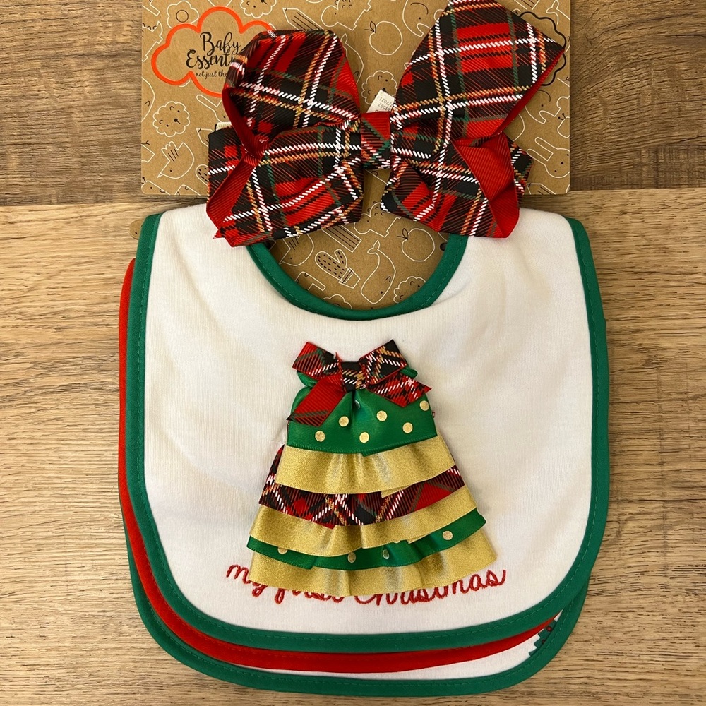 First Christmas bibs